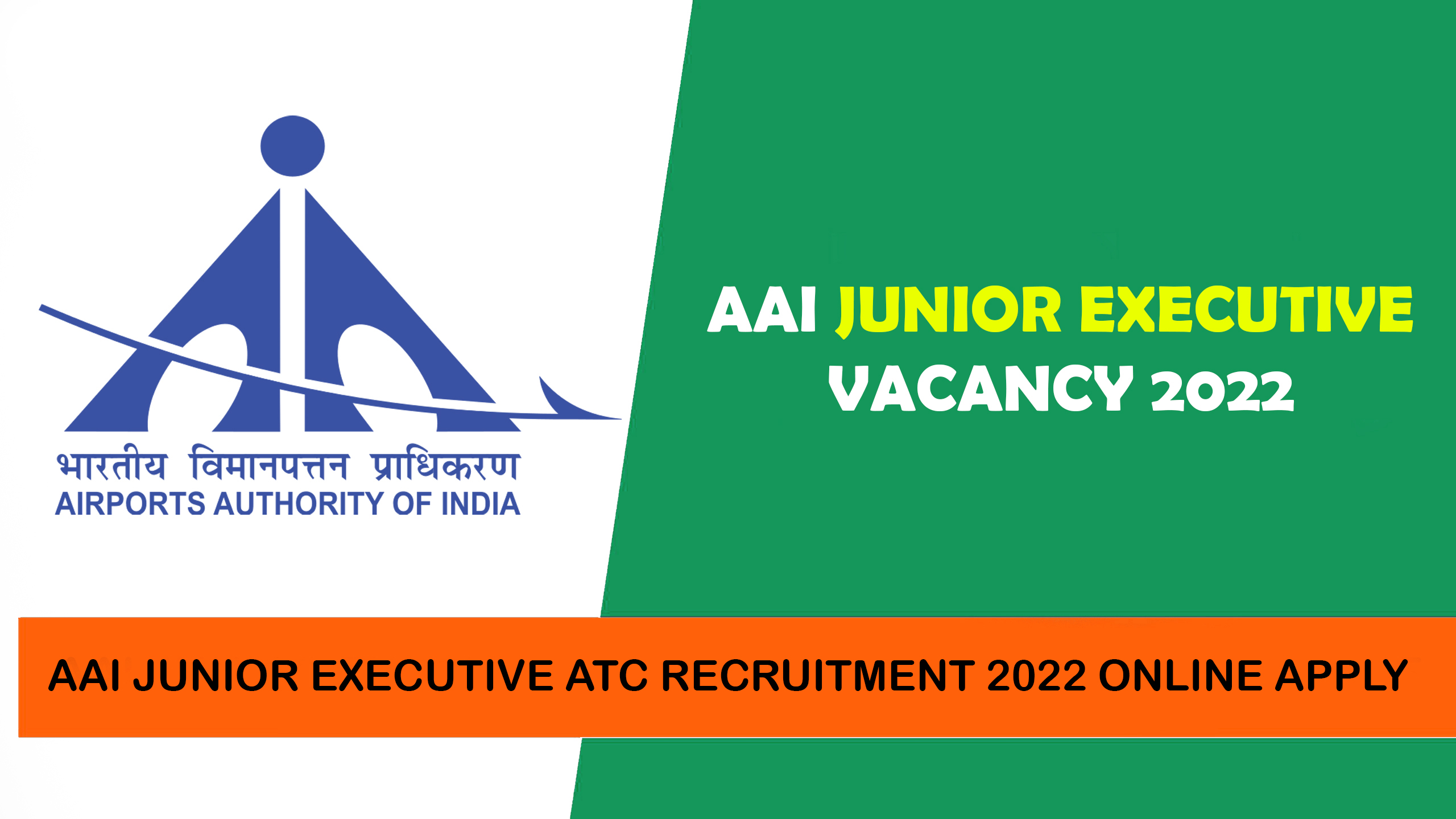 AAI Junior Executive ATC Recruitment 2022 Online Apply Sarkari Result