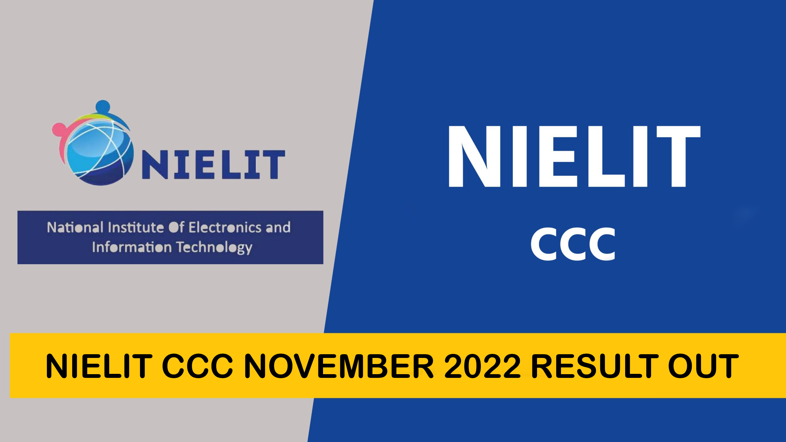 Nielit CCC November 2022 Result Out Sarkari Result