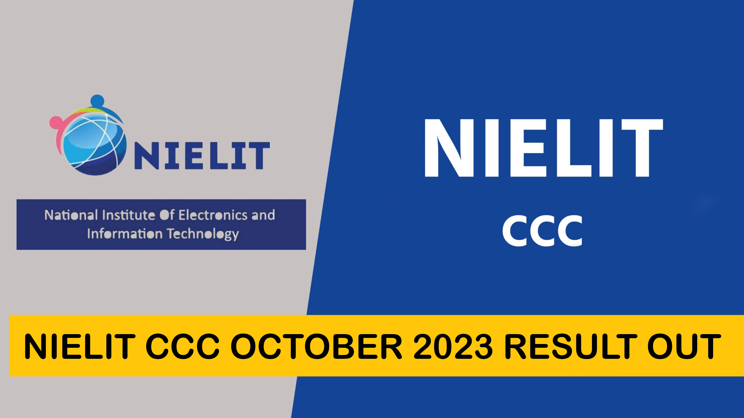 Nielit CCC October 2023 Result Out Roll Number Sarkari Result